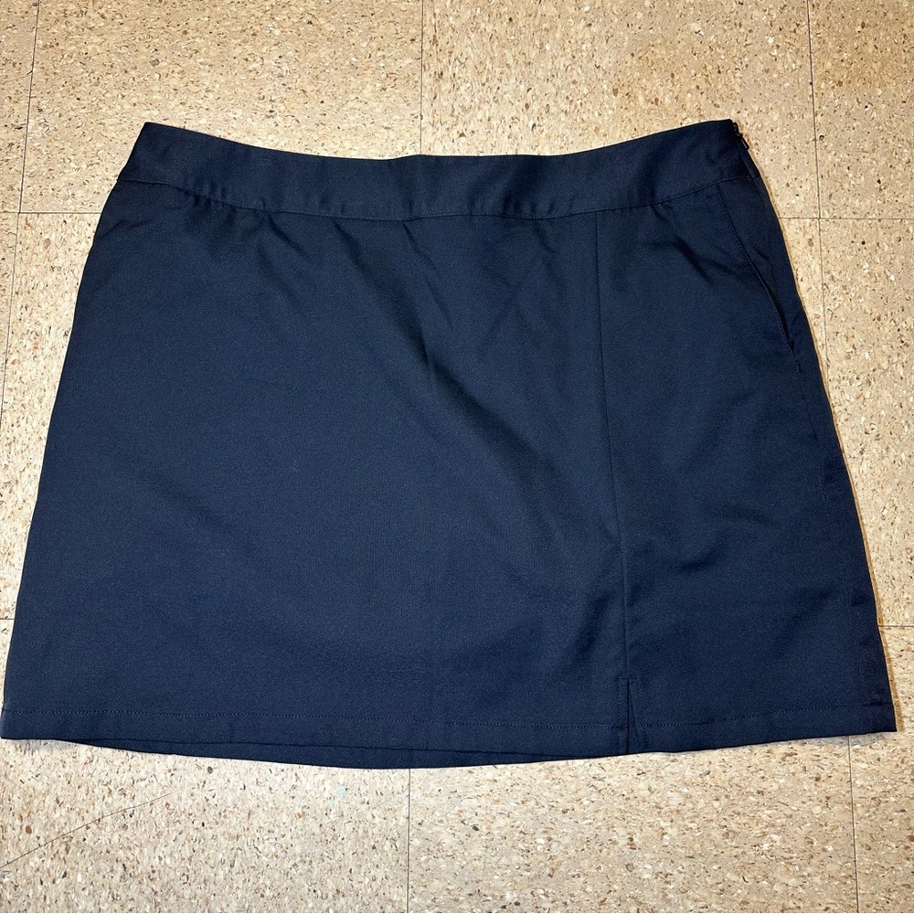 Adidas Womens Clima Cool Black Skirt Skort Shorts Golf Tennis Pickleball Sz‎ 14